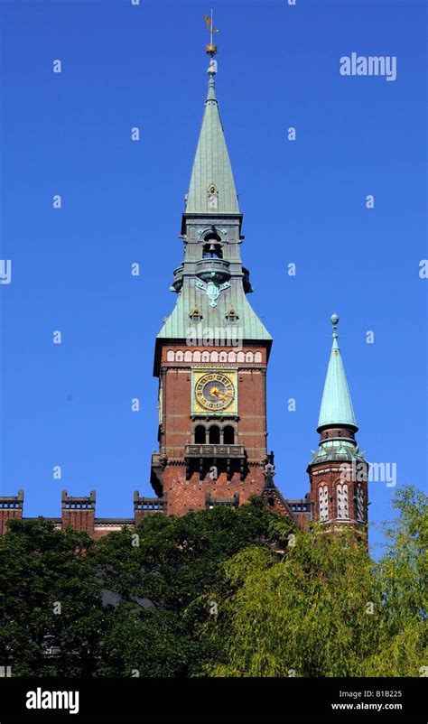 Copenhagen City Hall Tower Stock Photo - Alamy