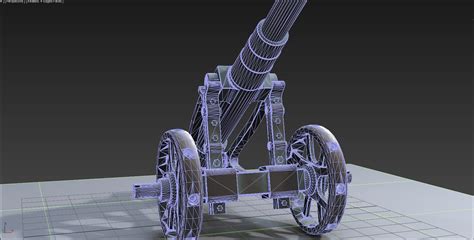 3D Model Cannon Gun - TurboSquid 1422574