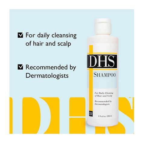 DHS Regular Hair Shampoo For Daily Cleaning Of Hair And Scalp - 8 Oz