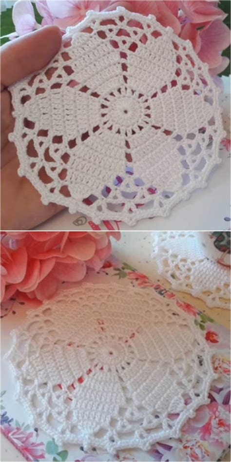 Crochet Lovely Flower Doily - We Love Crochet