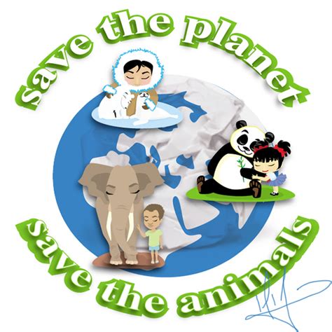 save the planet save the animals on Behance