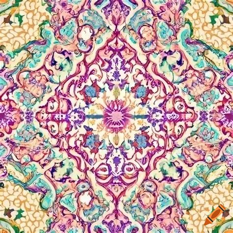Pastel-colored moroccan pattern on Craiyon