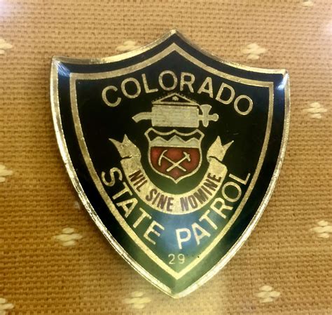 Colorado State Patrol pin insignia | Police badge, Insignia, Colorado