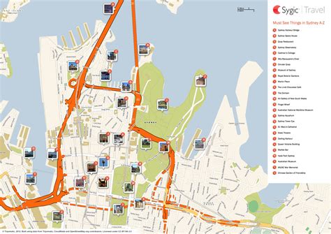 Map of Sydney Attractions | Tripomatic