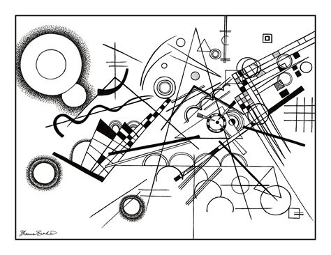 Wassily Kandinsky Coloring Sheet Teacher Made Twinkl | Porn Sex Picture