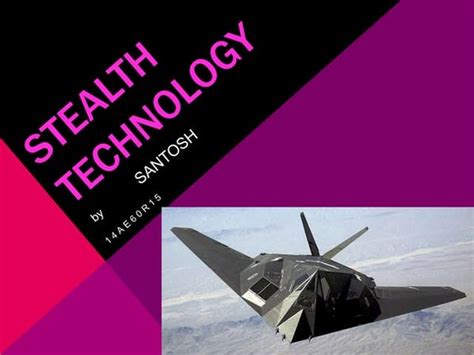 Stealth aircraft technology ppt