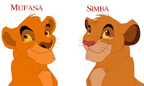 Simba Mufasa Cub Comparison by DemiiDee on DeviantArt