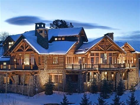 Log Cabin Mansions, Luxury Log Cabins, Log Cabin Homes, Log Cabins Exterior, Mansion Exterior ...