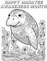 November Is Manatee Awareness Month  Printable Coloring Pages By sketch template
