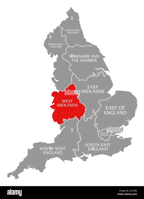 West midlands uk map hi-res stock photography and images - Alamy