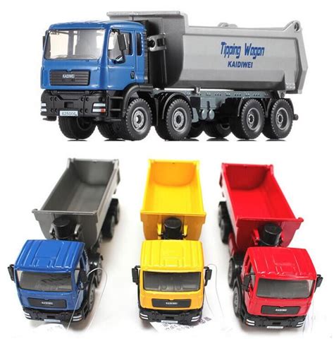 KDW 1:50 Scale Diecast Dump Trucks Construction Vehicle Cars Model Toys ...