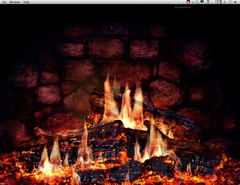 Animated Fireplace Wallpaper