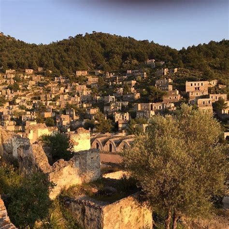 Good evening from #Kayakoy Ghost Village #Fethiye #Turkey | Ghost towns, Ghost, Turkey history