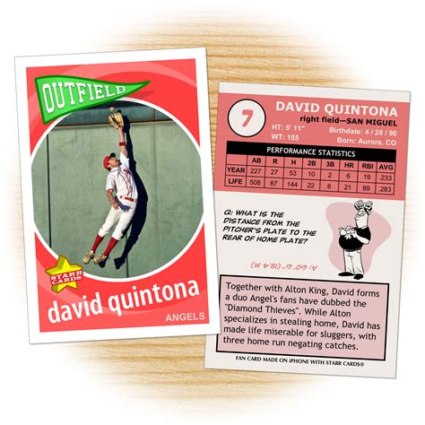 Custom Baseball Cards - Retro 60™ Series Starr Cards