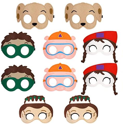 10 Pcs Felt Masks Super Why Party. Great for Birthday Gift, Party Favor, Cosplay! - Walmart.com