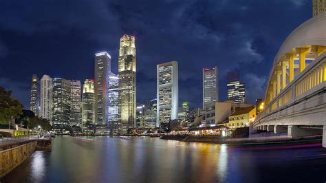 Singapore Skyline from Boat Quay Photograph by Jit Lim - Pixels