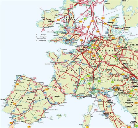 Europe Oil Gas Pipelines Map