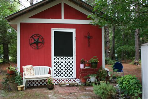 My little Red Shed in Carolina Garden Sheds, Little Red, Carolina, Shabby Chic, Gardening, Yard ...