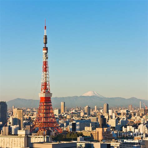 Tokyo Tower and Mount Fuji in morning Photograph by Wing Lun Leung - Fine Art America