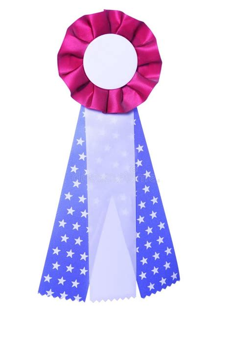 Patriotic Red, White And Blue Ribbon Award Stock Photo - Image of achievement, patriotic: 6255578