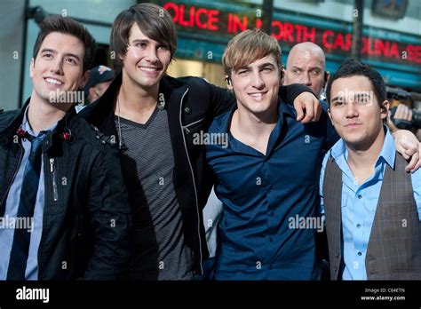 Big Time Rush, Logan Henderson, James Maslow, Kendall Schmidt, Carlos Pena on stage for NBC ...