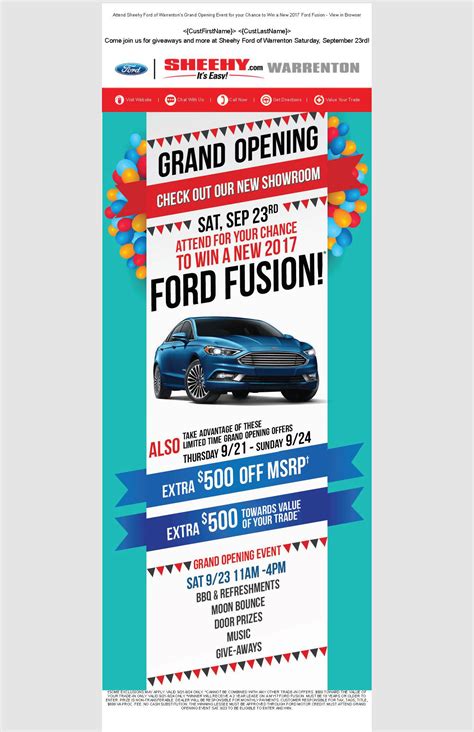 Sheehy Ford of Warrenton Grand Opening on Behance