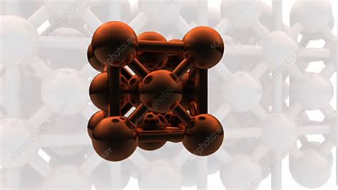 Copper molecular structure - Stock Video Clip - K003/2728 - Science Photo Library