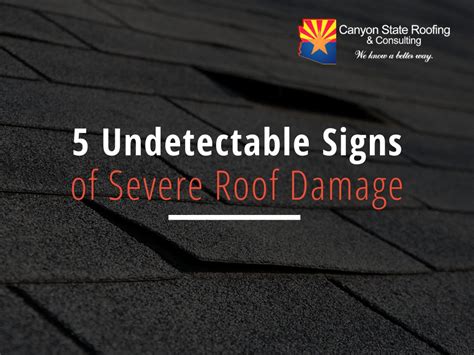 5 Undetectable Signs of Severe Roof Damage To Watch Out For