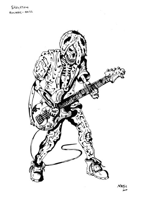 Skeleton Bassist by NDTC on DeviantArt