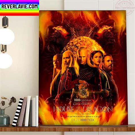 House Of The Dragon Fire Will Reign New Poster Movie Home Decor Poster Canvas - REVER LAVIE