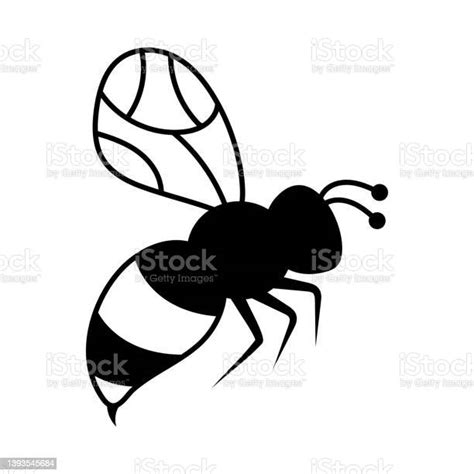 Bee Outline Icon Design Ilustration Template Vector Stock Illustration ...