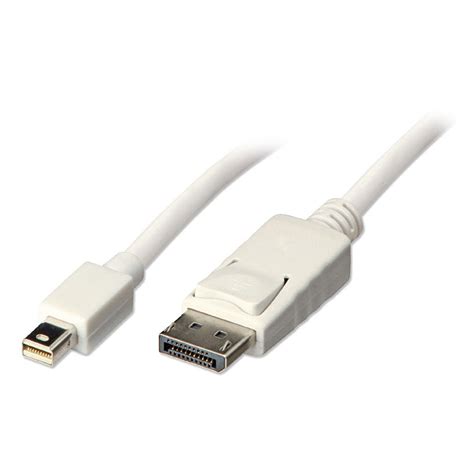 1m Mini DisplayPort to DisplayPort Cable, White - from LINDY UK