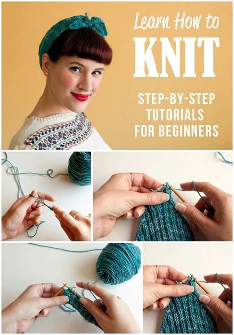 How to Knit: Step-by-Step Tutorials for Beginners | Knitting tutorial ...