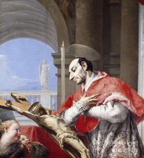 Saint Charles Borromeo Painting by Giovanni Battista Tiepolo - Fine Art ...