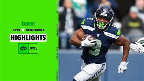 2022 Week 17 Seahawks vs. Jets Kenneth Walker III Highlights