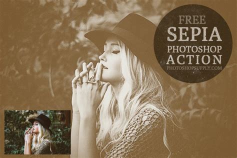 (FREE) Sepia Photoshop Filter - Photoshop Supply