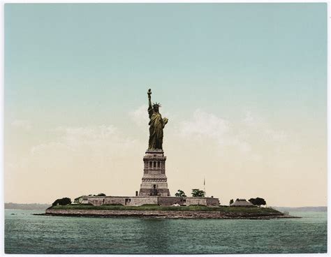 The Statue of Liberty before her copper turned green, New York, New ...