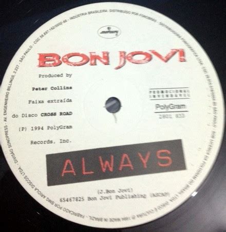 Bon Jovi – Always (1994, Vinyl) - Discogs