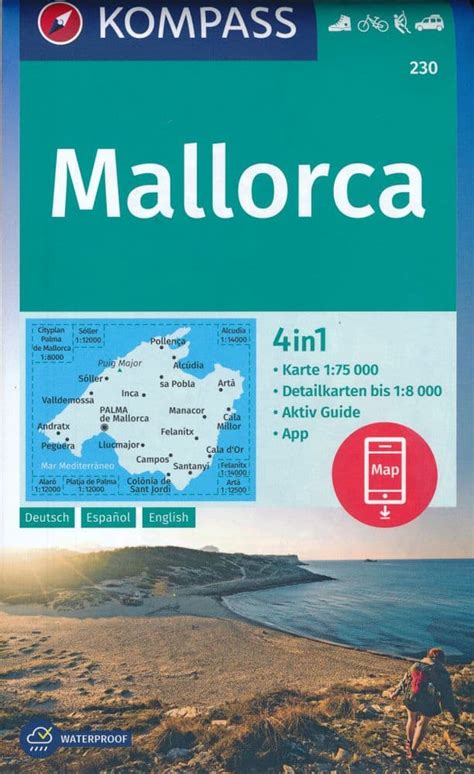 Mallorca Majorca - Hiking & Cycling Map - Kompass 230