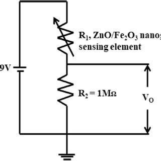 Schematic representation of potential divider circuit | Download Scientific Diagram