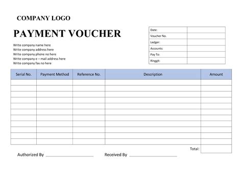 Payment Voucher Template | Forms - Docs - 2023