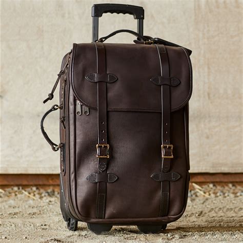 Brown Leather Carry On Bag | IUCN Water