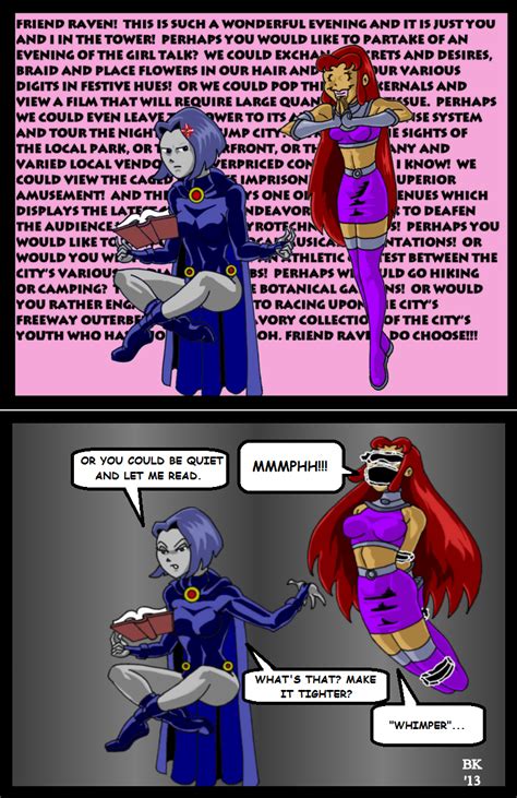 Raven And Starfire by GrouchoM on DeviantArt