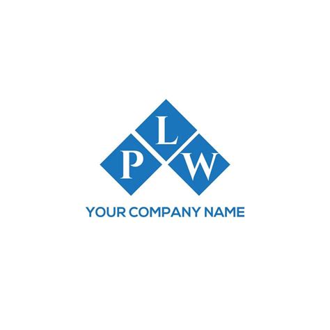 PLW letter logo design on WHITE background. PLW creative initials ...