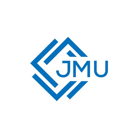 JMU letter logo design on white background. JMU creative circle letter logo concept. JMU letter ...