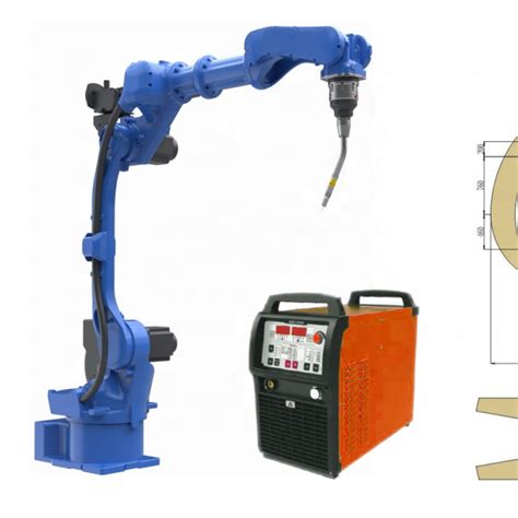 Robotic Welding Machine Arm for Welding Universal Industrial Robot Arm 6 Axis Robot Arm for Sale ...