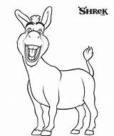 Donkey From Shrek Coloring Pages sketch template