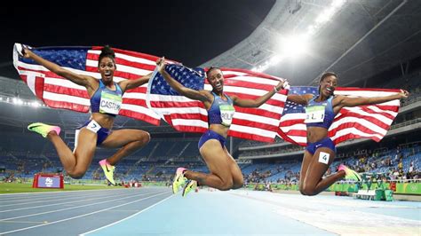 US Women Sweep 100 Meter Hurdles in Rio for First Time Ever - ABC News