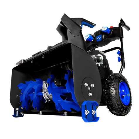 Snow Joe 24 in. Cordless Electric Self-Propelled Dual-Stage Snow Blower ...