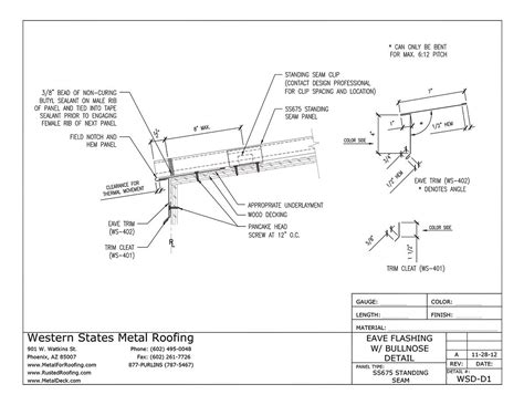 Eave Trim With Bull Nose Drip Edge For Standing Seam Roofs